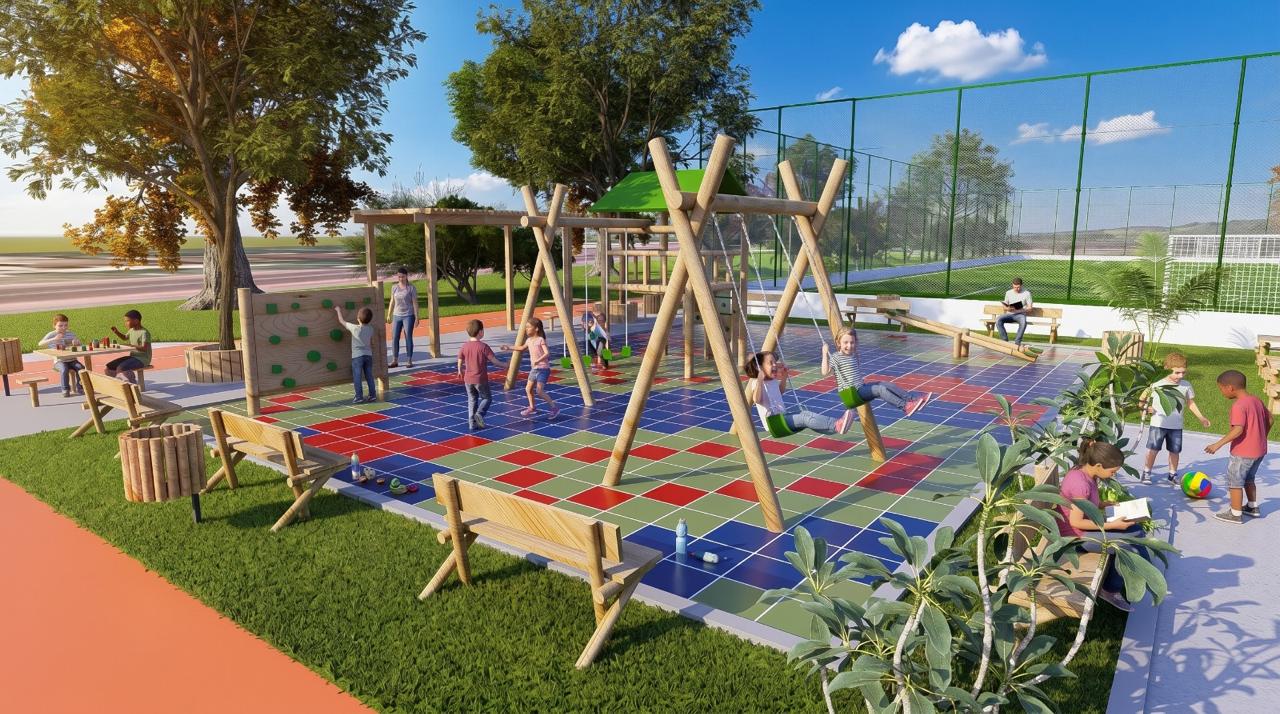 Playground do complexo esportivo